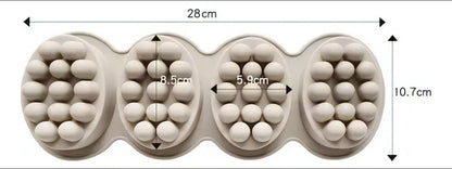 Molde jabones masaje x4